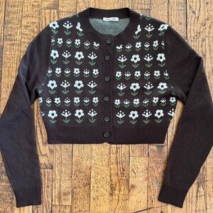 Sandy Liang merino Cardigan Sweater